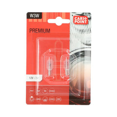 Bombillas para coche Carpoint Premium 12V W3W, 2 unidades 