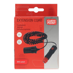 Cable alargador Carpoint 12 V de 250 cm y 5 A con interruptor de encendido/apagado 