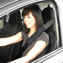 Carpoint funda para volante de cuero sintético Seleseleskind Classic negro/azul 