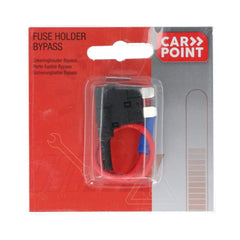 Portafusibles Carpoint para fusible plano con bypass, 12 V 