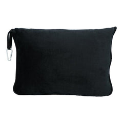 Manta y almohada de viaje Carpoint, negra, 2 en 1 