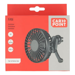Ventilador Carpoint con rejilla USB-A Ø10,5 cm 5 V 