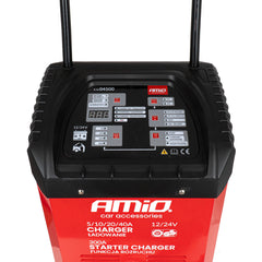 Cargador de batería AMiO con arrancador 12/24 V – 40 A / 300 A 