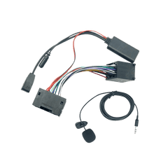 Bluetooth Adapter – BMW E46 (2002–2006) wiring harness and microphone for Bluetooth connectivity.