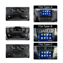 VW Up/Seat Mii/Skoda Citigo 17-23 - Radio 9" con Apple CarPlay y Android Auto