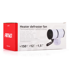 Calefactor de coche 12V 150W con ventilador y función desempañadora 