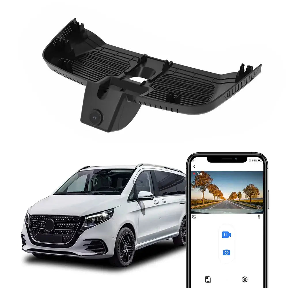 Dashcam 4K oculta para Mercedes-Benz V-Klasse (Facelift), EQV, Vito y eVito (2024–2025) 