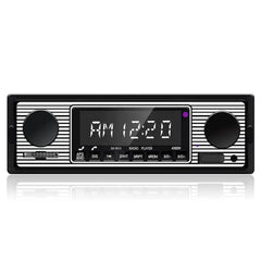 Autorradio 1 DIN con Bluetooth, USB y diseño retro – reproductor MP3 