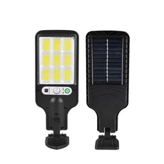 Lámpara LED solar de pared para exterior con sensor de movimiento y mando a distancia 