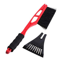 Rascador de hielo con cepillo para nieve para coche – 43 cm rojo 