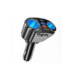 Transmisor FM Bluetooth 5.0 para coche – llamadas manos libres y cargador USB con pantalla LED 