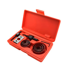 Juego de sierras de corona 19-64 mm – 8 piezas con broca centradora y adaptador 
