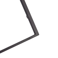 Marco de montaje 2 DIN para radio de coche – Marco universal negro 188 x 166 mm 