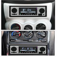 Autorradio 1 DIN con Bluetooth, USB y diseño retro – reproductor MP3 