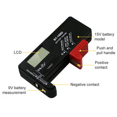 Comprobador de batería para coche – tester de batería y sistema de carga 12V 