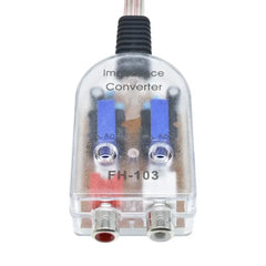Convertidor High to Low de 2 canales – adaptador de salida RCA para radio de coche 