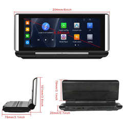 Pantalla plegable inalámbrica Apple CarPlay y Android Auto – Display portátil de 6,86" 
