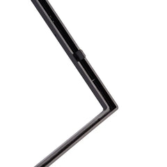 Marco de montaje 2 DIN para radio de coche – Marco universal negro 188 x 166 mm 