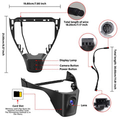 4K Dashcam oculta para VW ID.3 / ID.4 y Audi Q4 e-tron 2021-2025 – Plug & Play 
