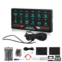 Panel de interruptores RGB de 12 vías con control táctil – panel de control 12V / 24V 