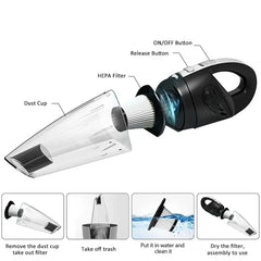 Mini aspiradora USB inalámbrica – potente aspiradora de mano portátil 