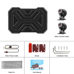 Dashcam para moto 1080P HD – Cámara delantera y trasera con DVR y WiFi 
