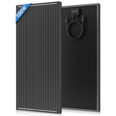 Panel solar de 100W – 2 paneles solares monocristalinos (200W en total) 