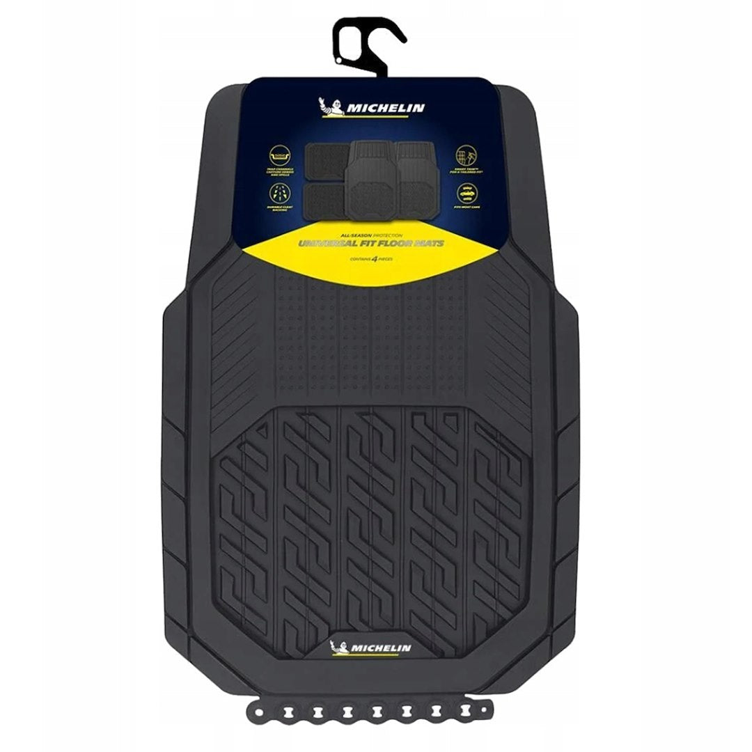 Alfombrillas de goma Michelin para delante y detrás, 4 piezas