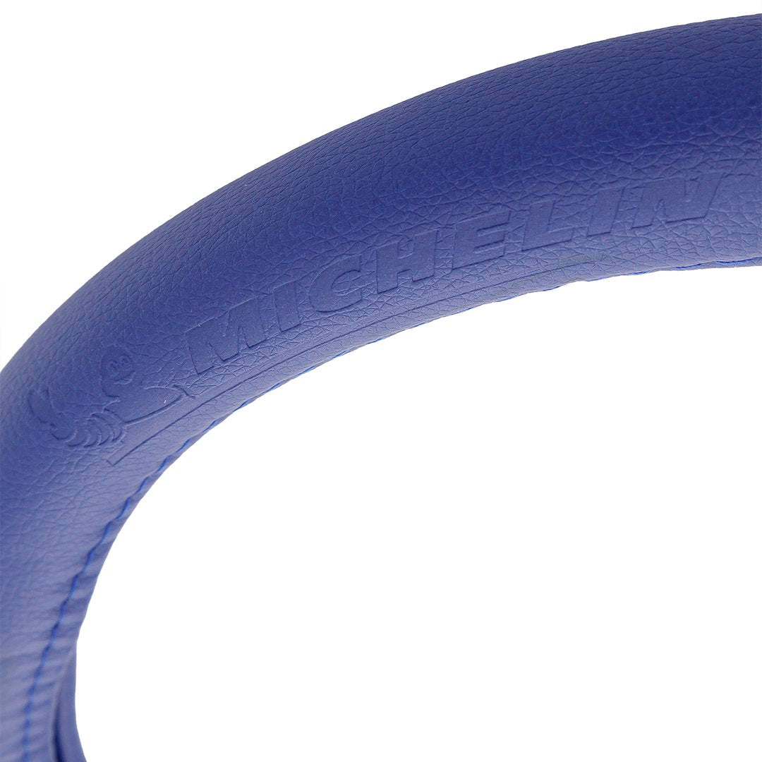 Funda azul para volante de coche