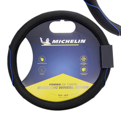 Funda para volante M 36,8-39,4 cm en negro y azul