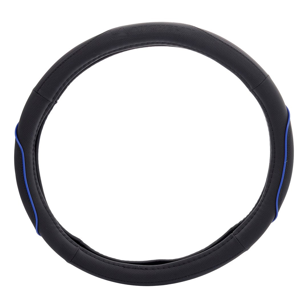 Funda para volante negra y azul en tamaño M