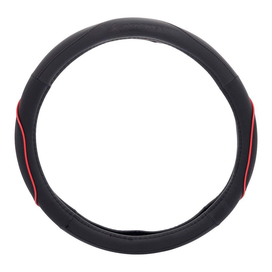 Funda para volante negro y rojo tamaño M