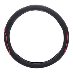 Funda para volante negro y rojo tamaño M