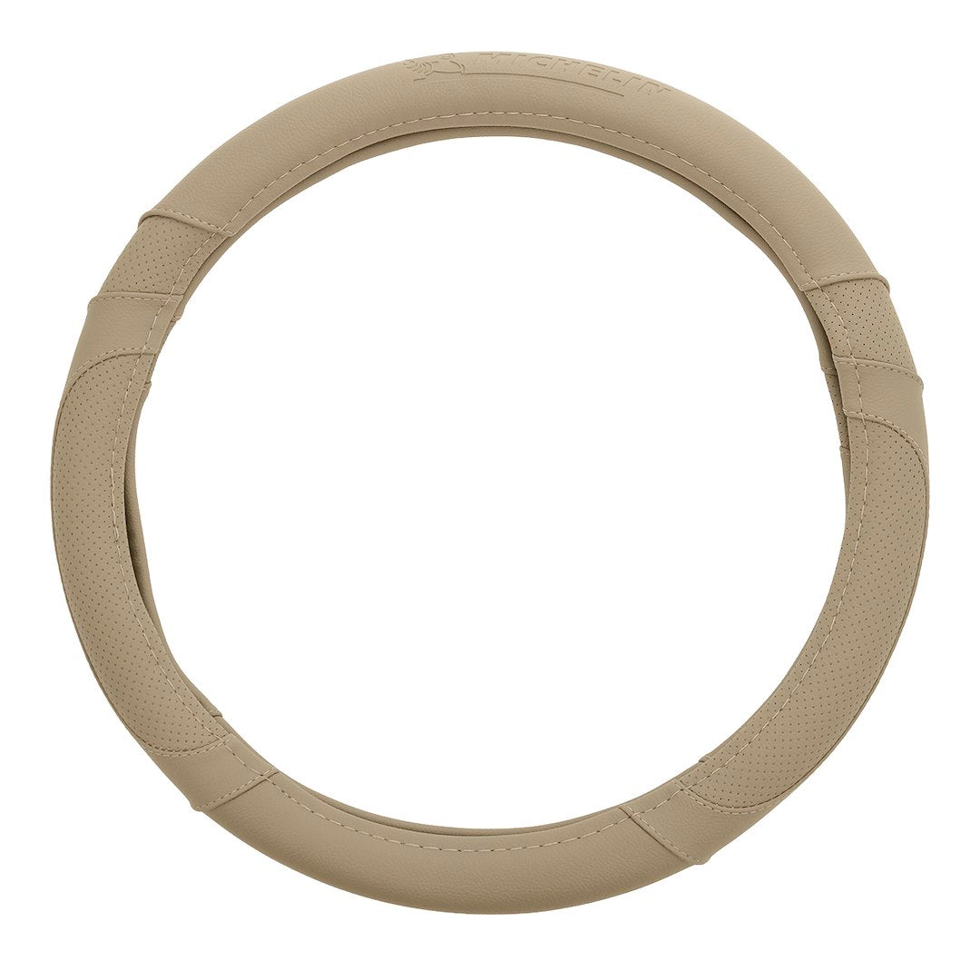 Funda beige para volante con diámetro de 36,8-39,4 cm